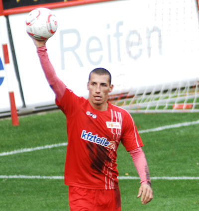 Karim Benyamina nach dem Ausgleich zum 1:1.