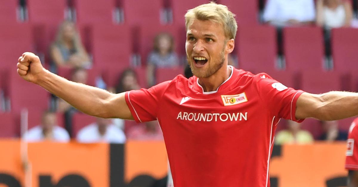 Sebastian Andersson nach seinem Bundesliga-Tor beim 1:1 gegen den FC Augsburg
