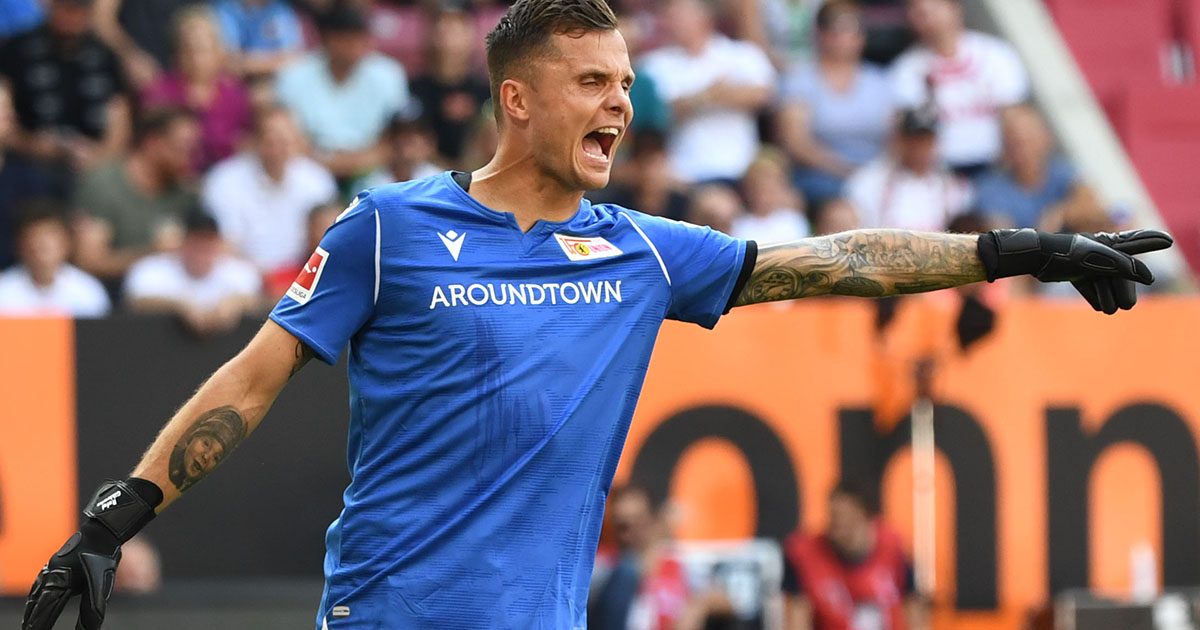Rafal Gikiewicz, Torhüter des 1. FC Union Berlin beim 1:1 in Augsburg