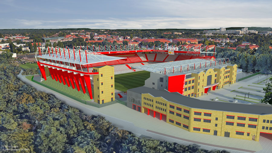Stadionausbauplan aus dem Jahr 2017, Foto: 1. FC Union Berlin