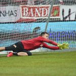 Torhüter Rafal Gikiewicz vom 1. FC Union Berlin beim Aufwärmen