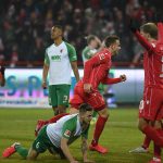 Marcus Ingvartsen jubelt nach seinem Tor zum 2:0 gegen Augsburg