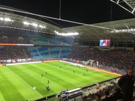 Der leere Gästeblock im Zentralstadion, Foto: MC Lücke