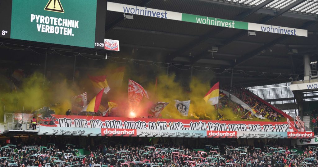 Union-Fans auswärts in Bremen