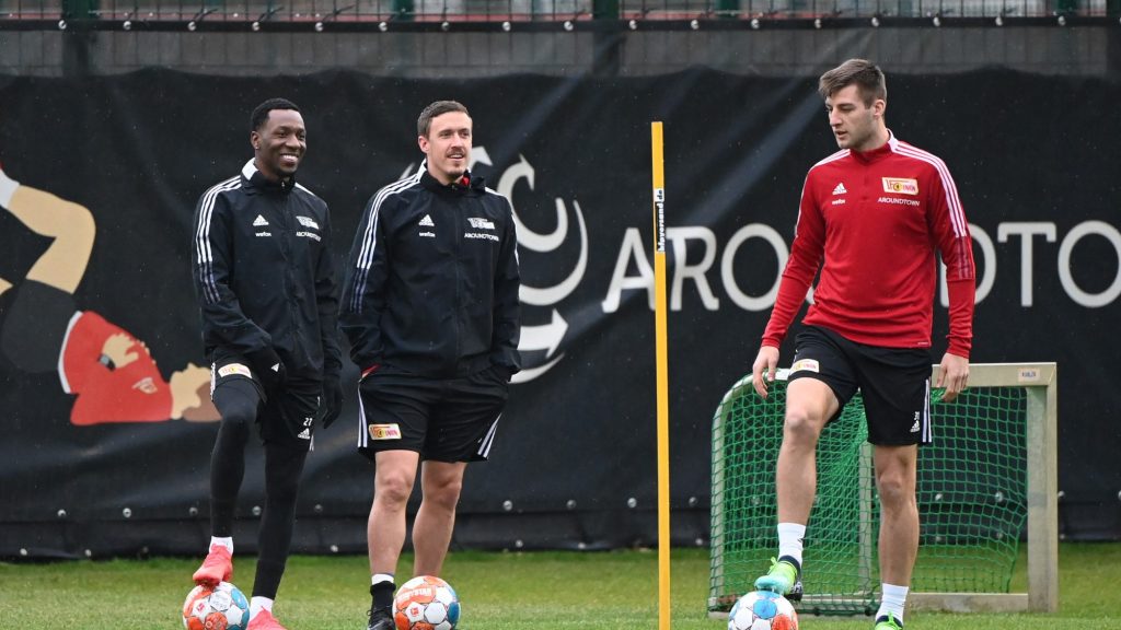 Sheraldo, Max und Robin beim gestrigen Training