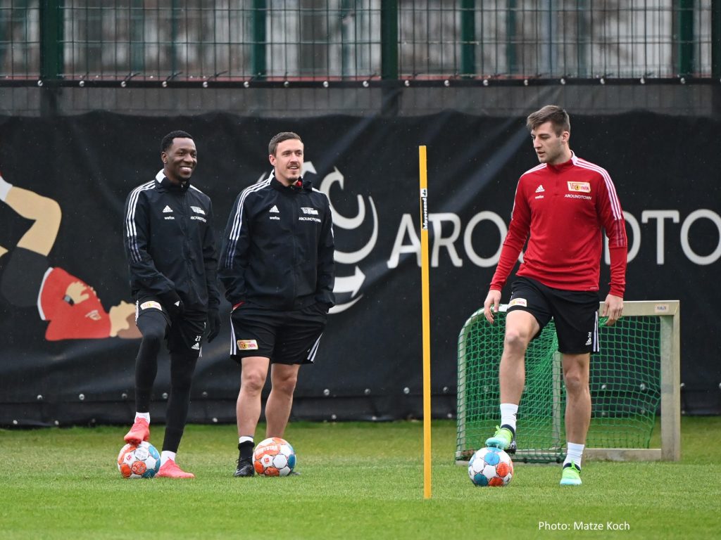 Sheraldo, Max und Robin beim gestrigen Training