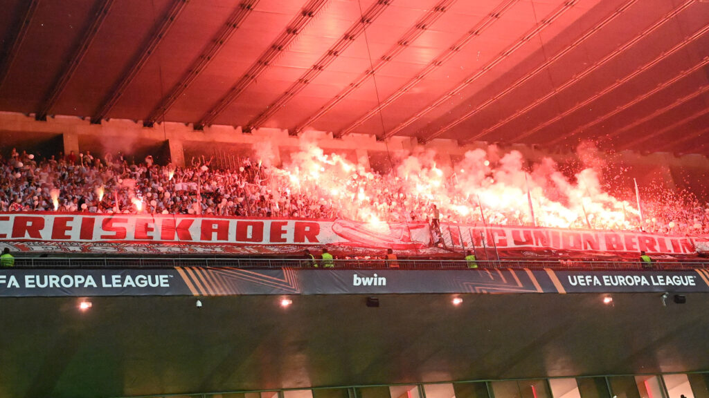 Union Berlin Braga Choreo Pyro